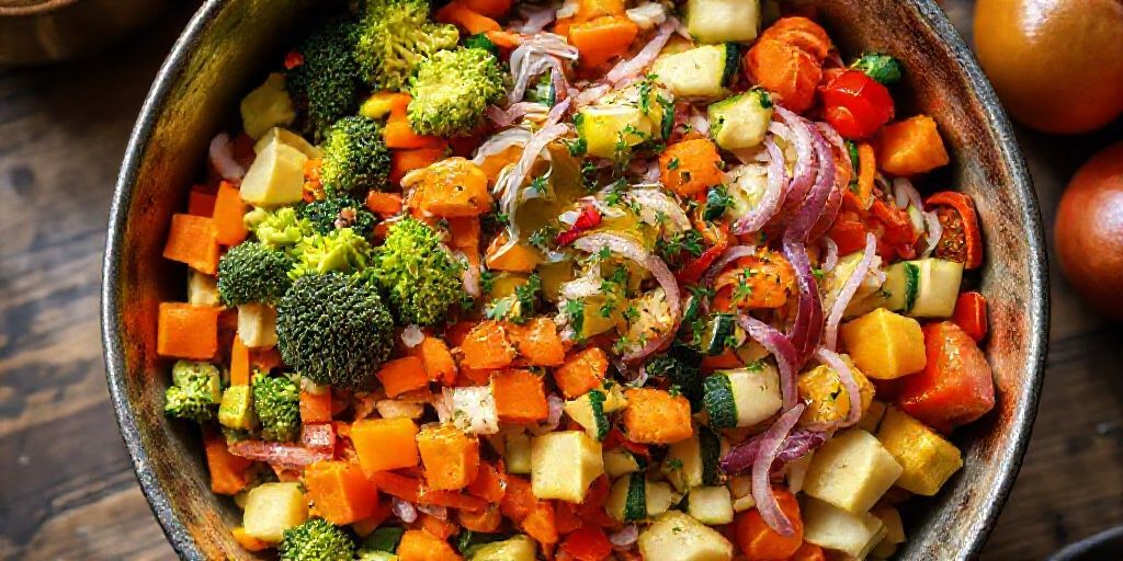 Запеченные овощи на одном противне: Идеальный рецепт для простого и полезного ужина
