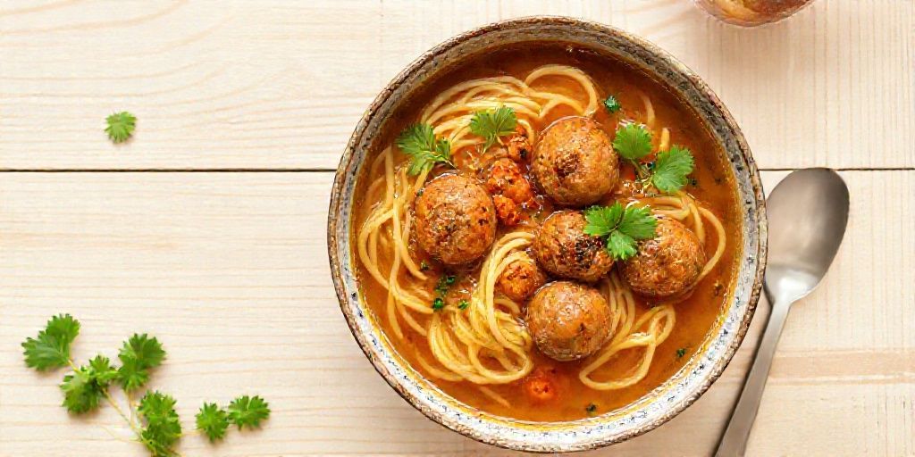 Детский суп с фрикадельками и вермишелью: нежный вкус за 35 минут
