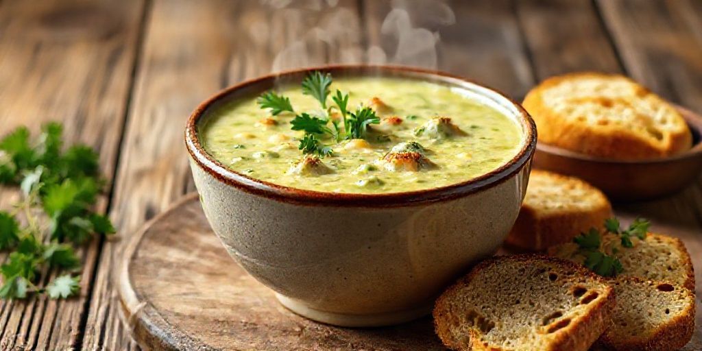 Сырный крем-суп с брокколи: вегетарианский рецепт за 25 минут
