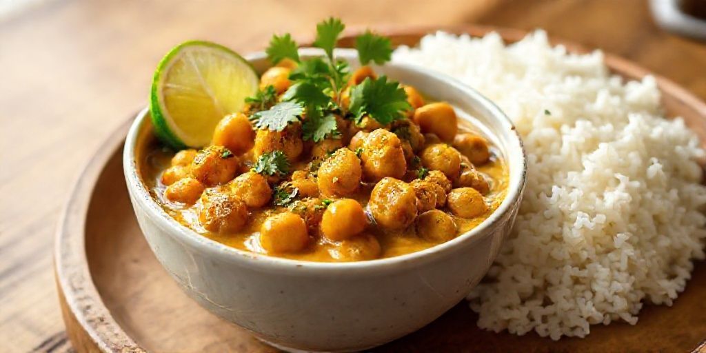 Веганское карри с нутом и кокосовым молоком: Пряный ужин в одной кастрюле
