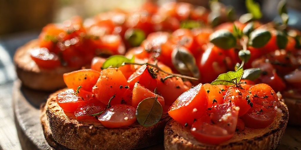 Брускетта с помидорами и базиликом: Классический рецепт идеальной итальянской закуски
