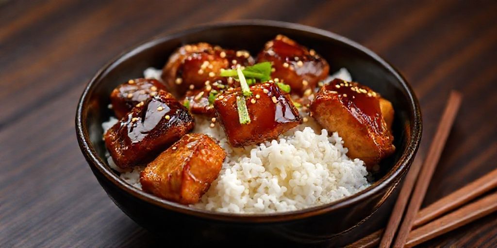 Курица терияки с рисом: Японская классика на вашем столе за 30 минут

