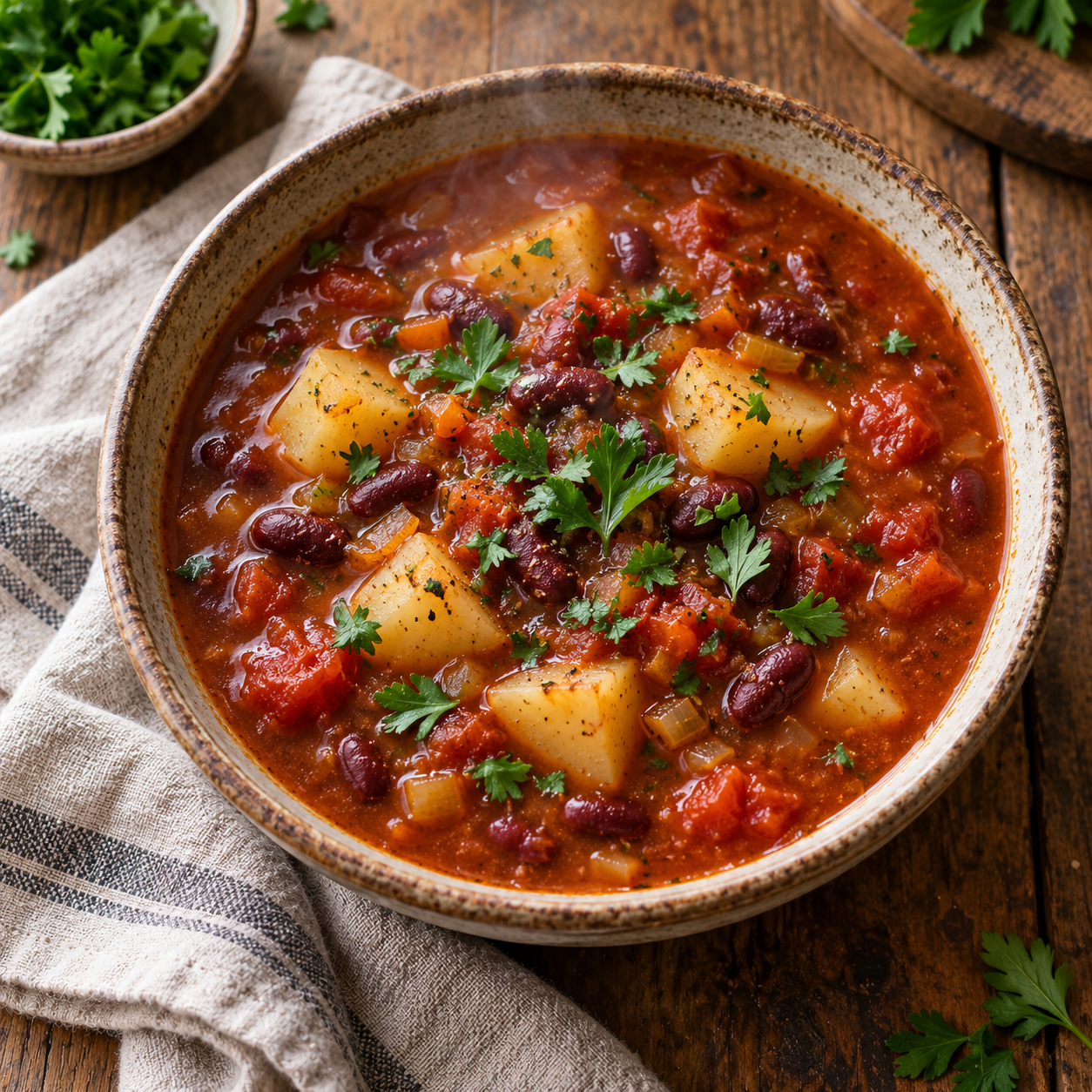 Фасолевый суп из консервированной фасоли без мяса