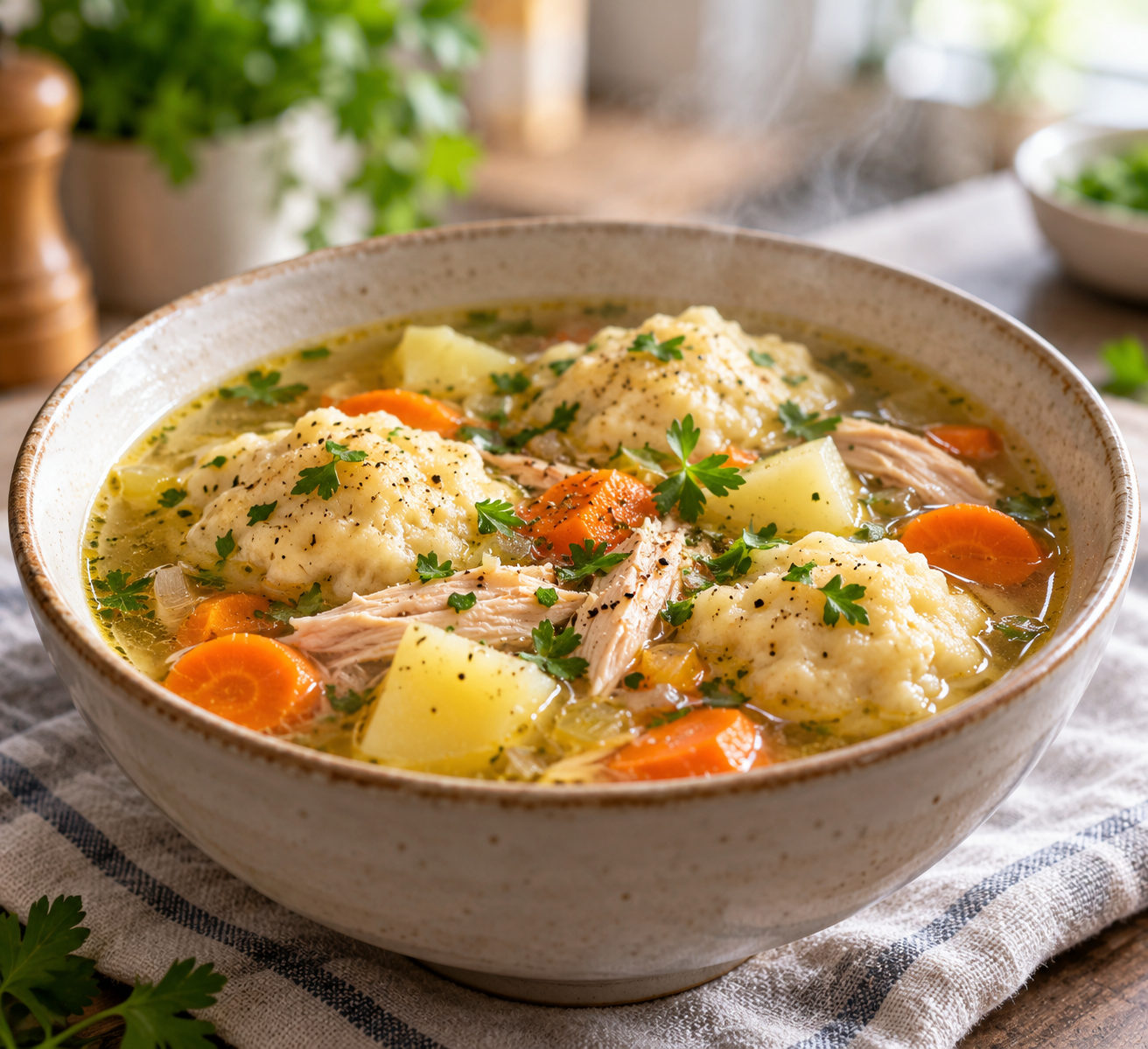 Суп с клёцками на курином бульоне: как сделать их пышными и не разварить